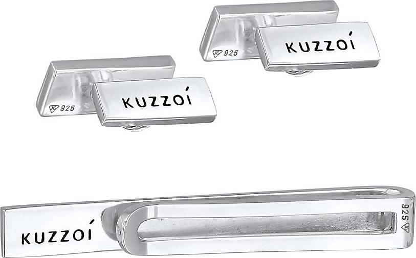 KUZZOI Krawattennadel Manschettenknöpfe Set Elegant in bestellen Silber silber - 73143601 925