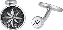 bestellen 925 - Symbol Kompass Silber 93730602 KUZZOI Windrose Massiv silber in Maritim Manschettenknopf