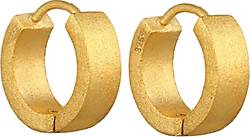 Herren gold bestellen Gebürstet - 92931801 KUZZOI Sterling 925 Creolen Ohrringe Silber in