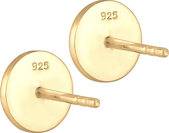 in Stecker 93311002 Silber Geo - 925 Herren KUZZOI Brushed gold Trend bestellen Ohrringe Basic