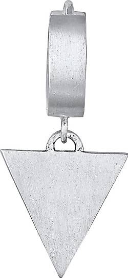 KUZZOI Ohrringe Single Creole Dreieck Matt 925 Sterling Silber in silber  bestellen - 23144801