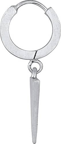 KUZZOI Ohrringe Single Creole Dreieck Matt 925 Sterling Silber in silber  bestellen - 23144801