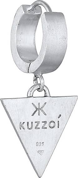in Matt KUZZOI silber Creole Sterling 925 Silber - Single Dreieck Ohrringe bestellen 23144801
