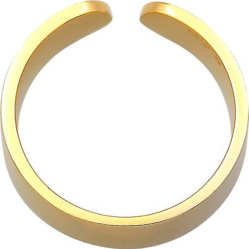 KUZZOI Ring Bandring Klares Design Offen 925 Silber in gold bestellen -  23139202
