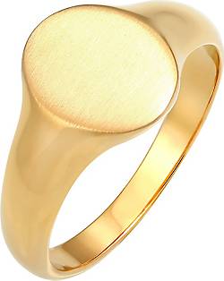 KUZZOI Ring Basic Cool in 92869101 - Siegelring bestellen 925 Herren Matt gold Silber
