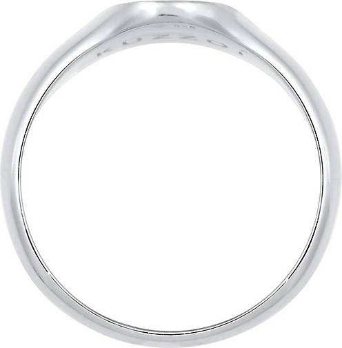 Siegelring Herren Matt Cool schwarz Ring - KUZZOI 925 bestellen 92869102 Basic in Silber