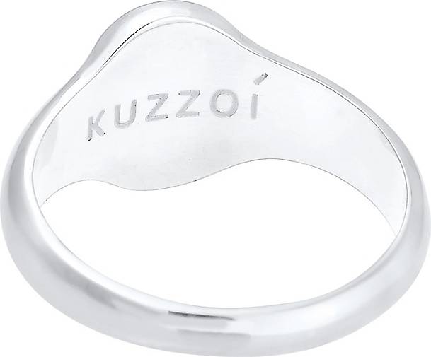 Siegelring Cool Matt Basic - bestellen KUZZOI Ring in silber Silber Herren 92869103 925