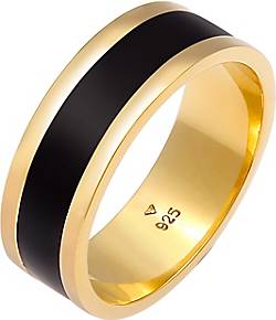 in KUZZOI Herren Casual - gold Emaille Geo Ring 92868802 bestellen Silber Basic 925 Bandring