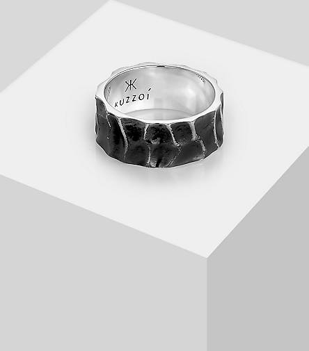 KUZZOI Ring in Bandring Silber Look 96563202 silber - Herren Used Geschmiedet 925 bestellen