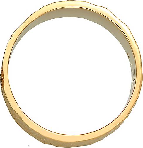 Ring Bandring Herren in Silber 925 gold - KUZZOI Struktur bestellen Organic 93472502