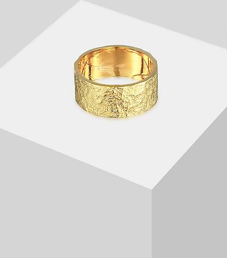 Herren Struktur KUZZOI Silber - 93472502 Organic bestellen in 925 Ring Bandring gold