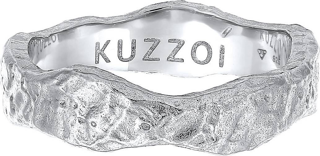 KUZZOI Ring Herren Bandring Organic Struktur - Silber bestellen 23138302 in silber 925