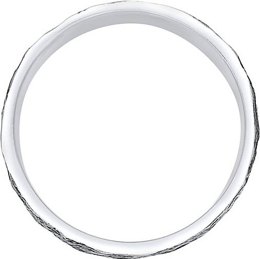 KUZZOI Ring Herren Bandring Organic Struktur 925 Silber in silber bestellen  - 93472501