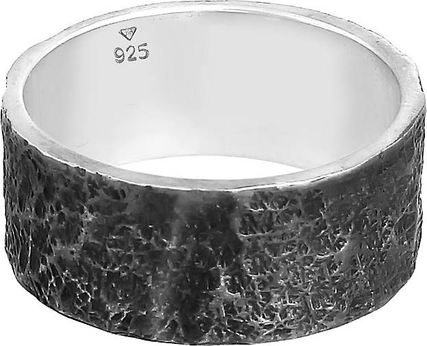 KUZZOI Ring Herren Bandring Silber 925 Struktur bestellen in - silber 93472501 Organic