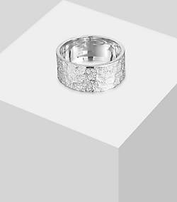 KUZZOI Ring Herren Silber - 925 bestellen in Struktur silber Organic Bandring 93472503