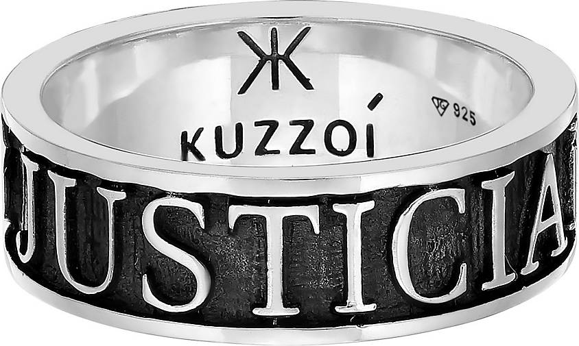 KUZZOI Ring Herren Bandring Schriftzug 925 Silber in silber bestellen -  75058301