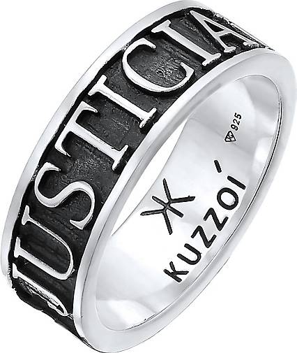 KUZZOI Ring bestellen 75058301 925 Schriftzug Herren in - Bandring Silber silber