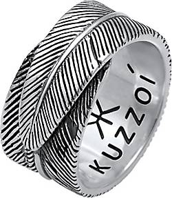 Feder 925 Silber Massiv schwarz Herren bestellen KUZZOI Ring Vintage Trend - 92869602 in