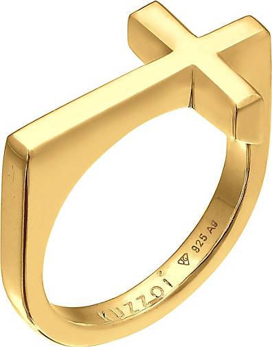 KUZZOI Ring Herren Kreuz Modern 925 Schlicht in Silber gold 74463603 - bestellen