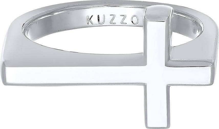 KUZZOI Ring Herren Kreuz Modern silber Silber 925 in Schlicht bestellen - 74463601