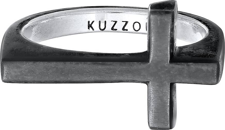 in 925 Kreuz Schlicht - 74463602 KUZZOI silber bestellen Silber Ring Herren Modern