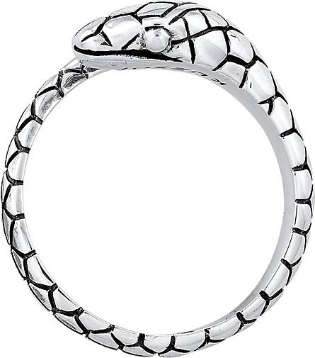 KUZZOI Ring Herren Schlange Kraft 925 Silber