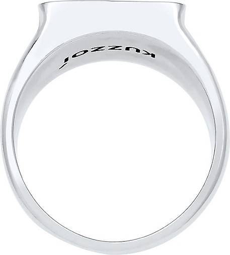 KUZZOI Ring Herren Siegelring Anker Basic Oxidiert 925 Silber in silber  bestellen - 93050001 | Krawattennadeln