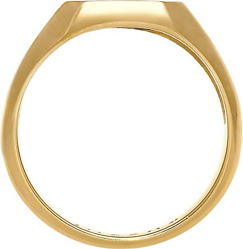 KUZZOI Ring in bestellen gold Silber - Schwarz Siegelring Basic 925 Emaille Herren 93730701