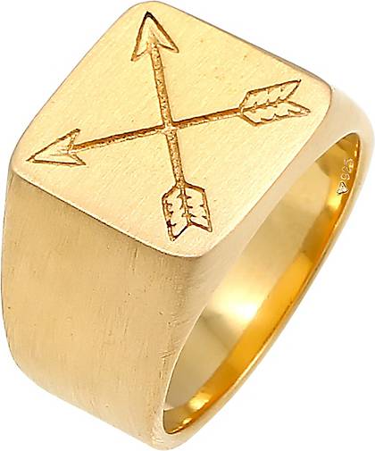 KUZZOI Ring Herren bestellen Siegelring 92869302 Matt in Silber gold Basic - 925 Pfeil