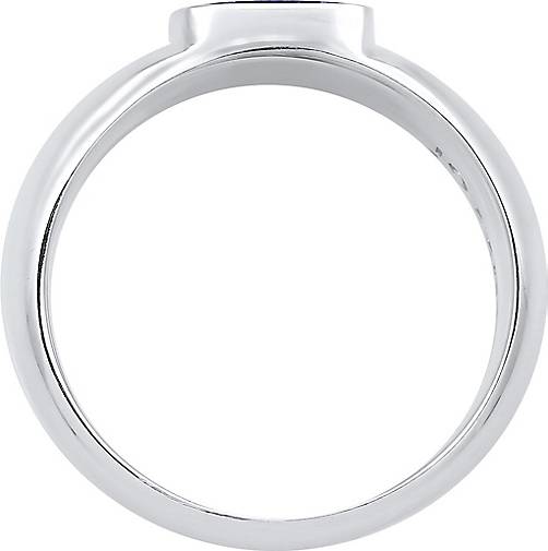KUZZOI Ring Herren Siegelring Sodalith Quadrat Basic 925 Silber in silber  bestellen - 99533401