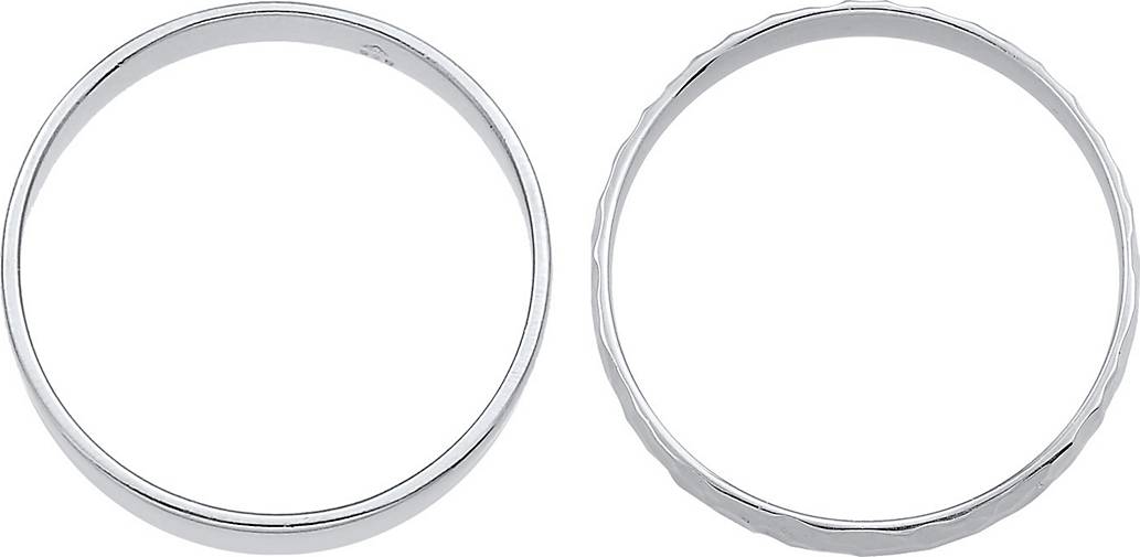 silber 925 Basic KUZZOI Ring in - Silber Ring Set bestellen Kuzzoi Gehämmert 79744501