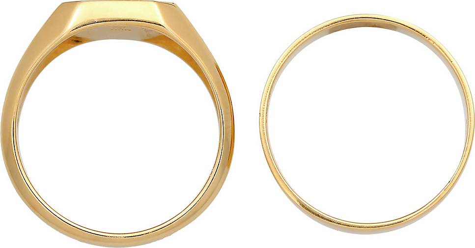 KUZZOI Ring Kuzzoi in bestellen Siegelring Set Silber 925 20187101 Bandring gold 