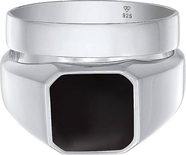 bestellen - KUZZOI Bandring Siegelring Set 925 20187102 Silber Kuzzoi in Ring silber