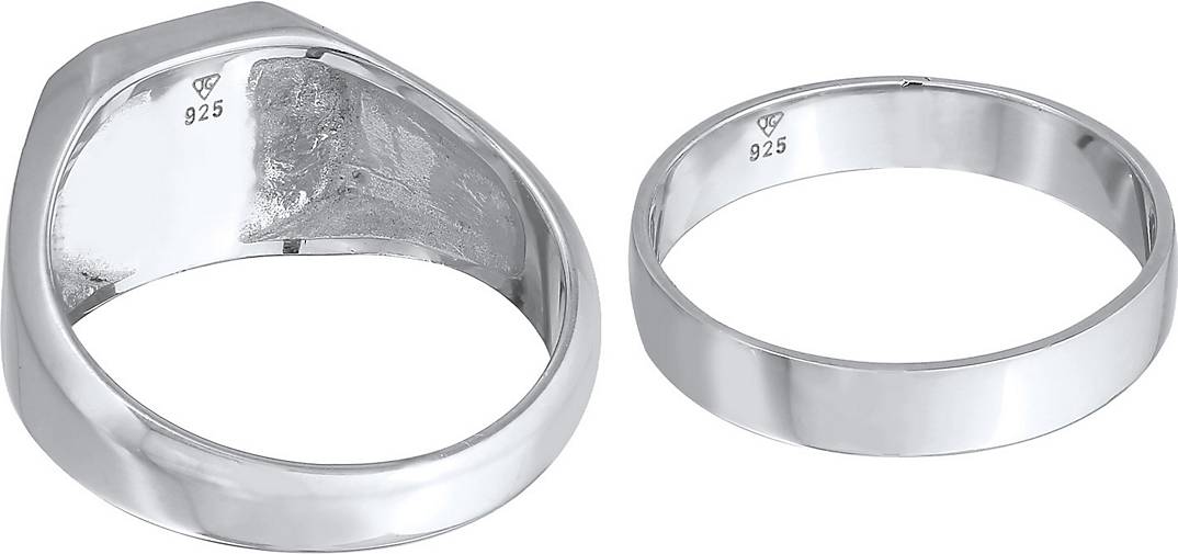 925 KUZZOI in 20187102 silber Siegelring Kuzzoi Ring - Silber Set Bandring bestellen