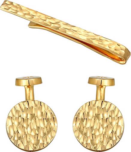 KUZZOI Schmuckset Manschettenknöpfe Krawattennadel Set 925 in - bestellen 27547601 Silber gold