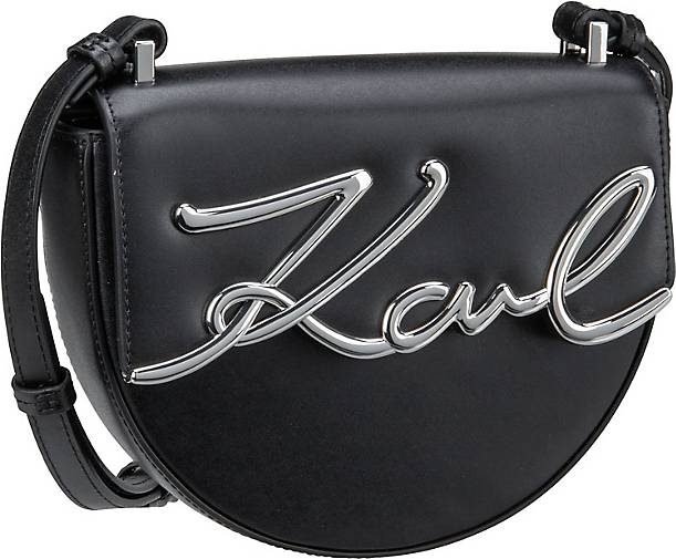 Karl Lagerfeld Saddle Bag K/Signature Small Saddle Bag in schwarz