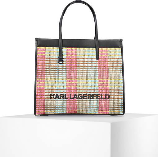 Karl Lagerfeld Shopper K/Skuare Raffia Tote In Schwarz Bestellen - 34419701