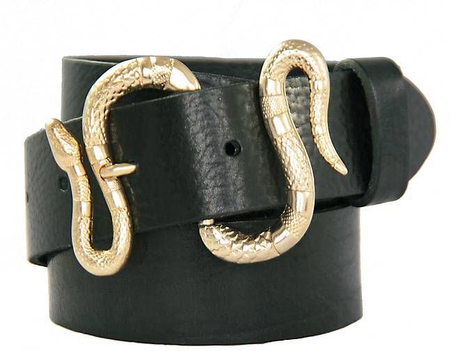 LEGEND Ledergürtel mit Dornschließe schwarz bestellen 93109302 - im Schlangen-Design in