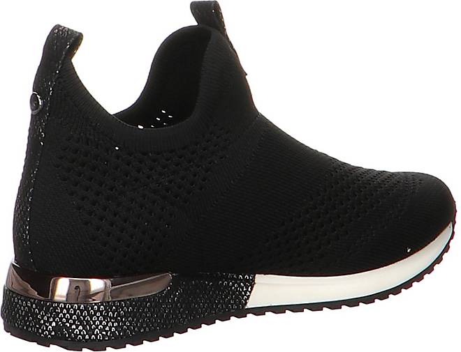 La Strada 1815836 Mid High Knitted Black Schuhe Sneaker Schwarz 