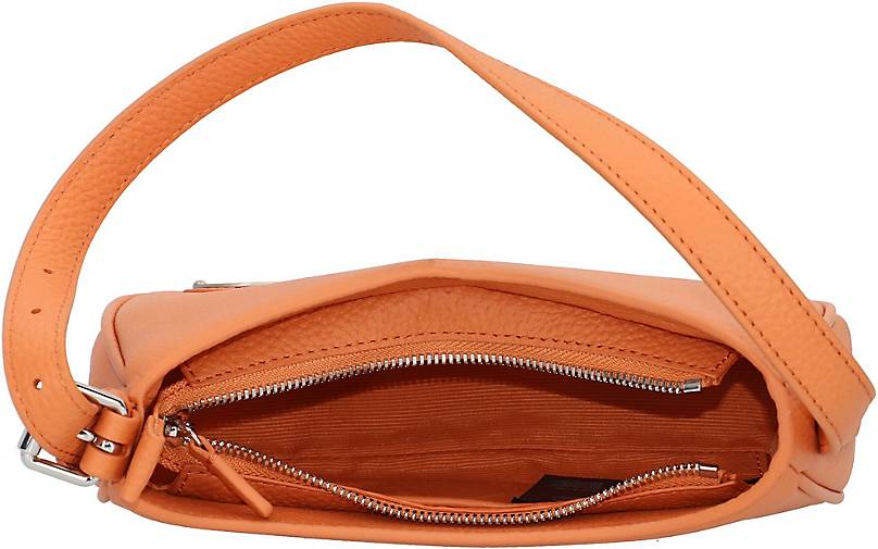 Lacoste Baguette Schultertasche Leder 21 cm in orange bestellen 26445802