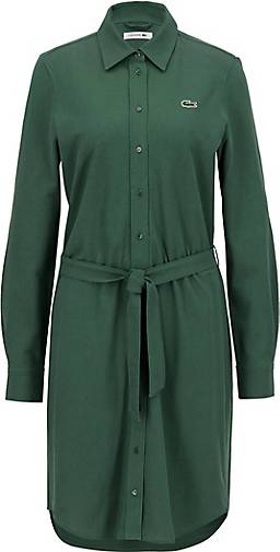Lacoste Damen bestellen dunkelgrün Kleid Langarm - 26350902 in