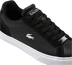 Lacoste Damen Sneaker LEROND PRO mit Leder in schwarz silber