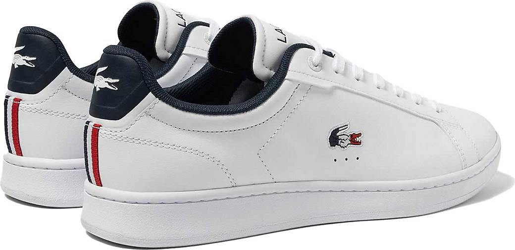 Lacoste carnaby evo hot sale white navy