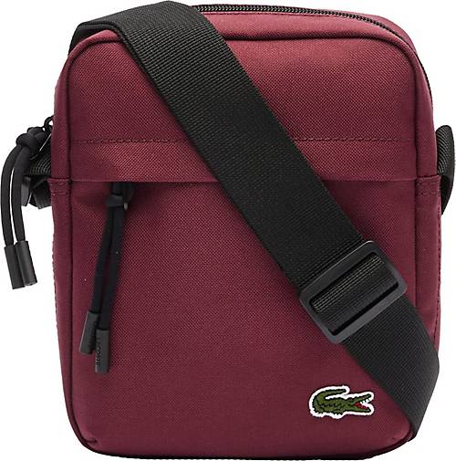 Lacoste Umhängetasche NEOCROC CANVAS VERTICAL ZIP CROSSBODY BAG in rot