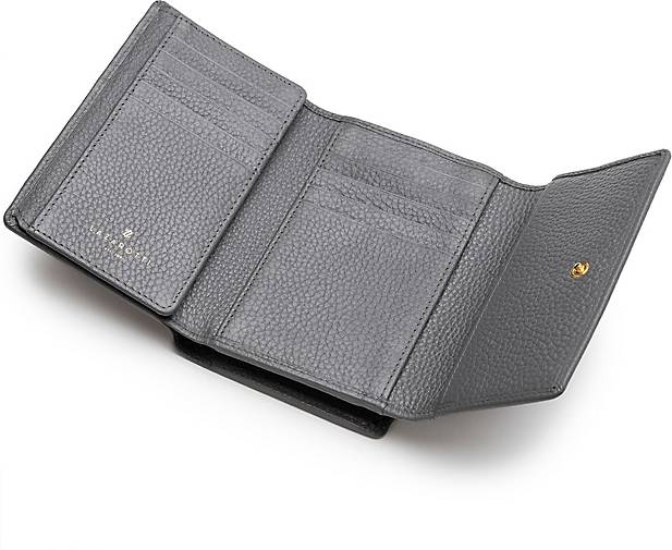 Lazarotti Bologna Leather Geldbörse Leder 14 cm in dunkelgrau bestellen 29245006