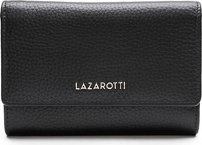 Lazarotti Leder Kartenetui Damen - Mit RFID Schutz 11,5x8,5cm Braun