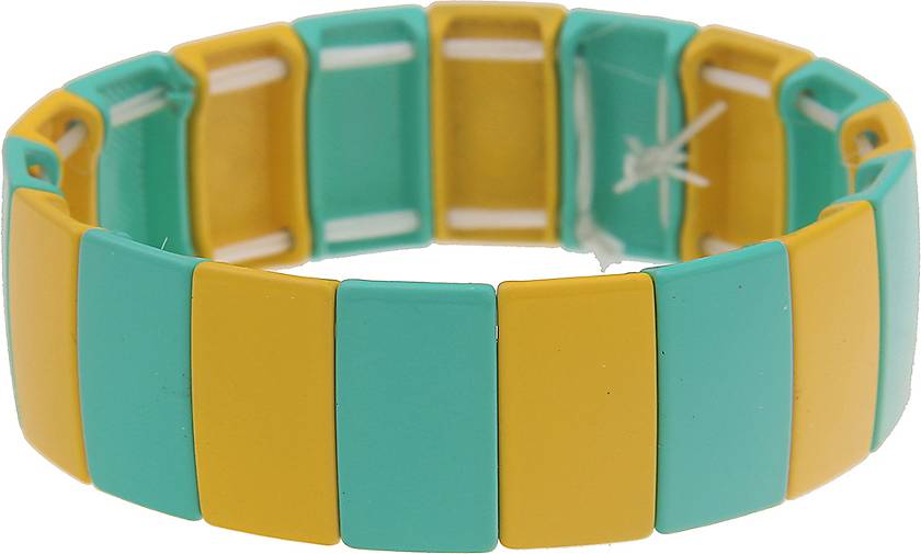 Leslii Armband mit zweifarbigen Metall-Streifen
