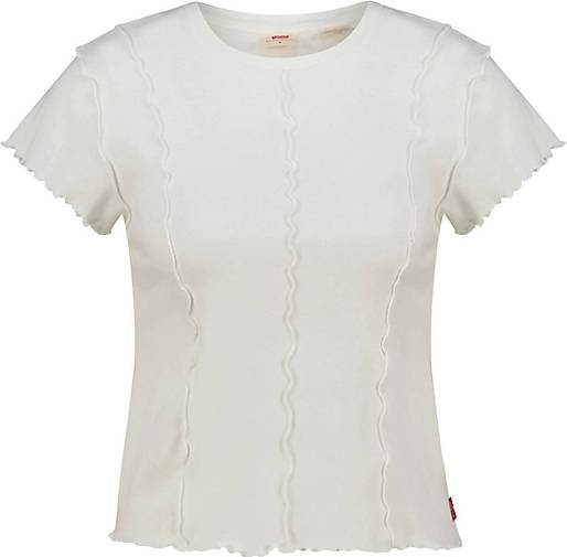 Inside Out Seamed Tee - White