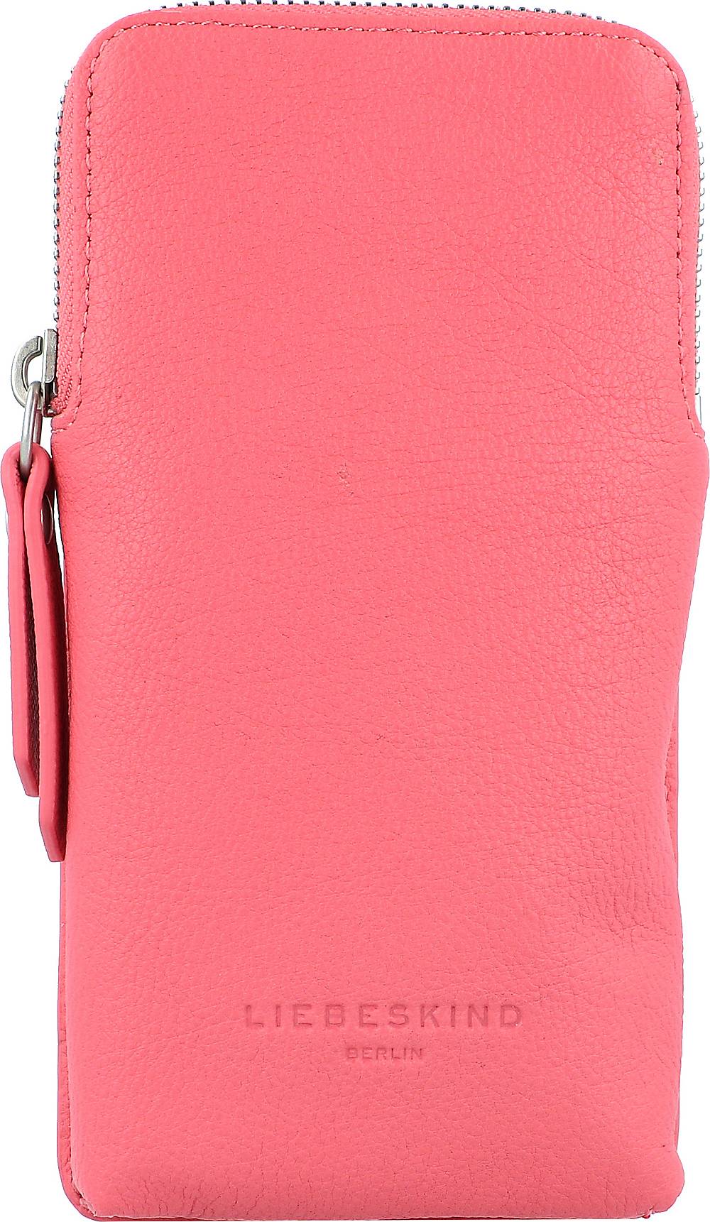Liebeskind, Basic Sling Handytasche Leder 9 Cm in pink, Handyhüllen & Zubehör für Damen