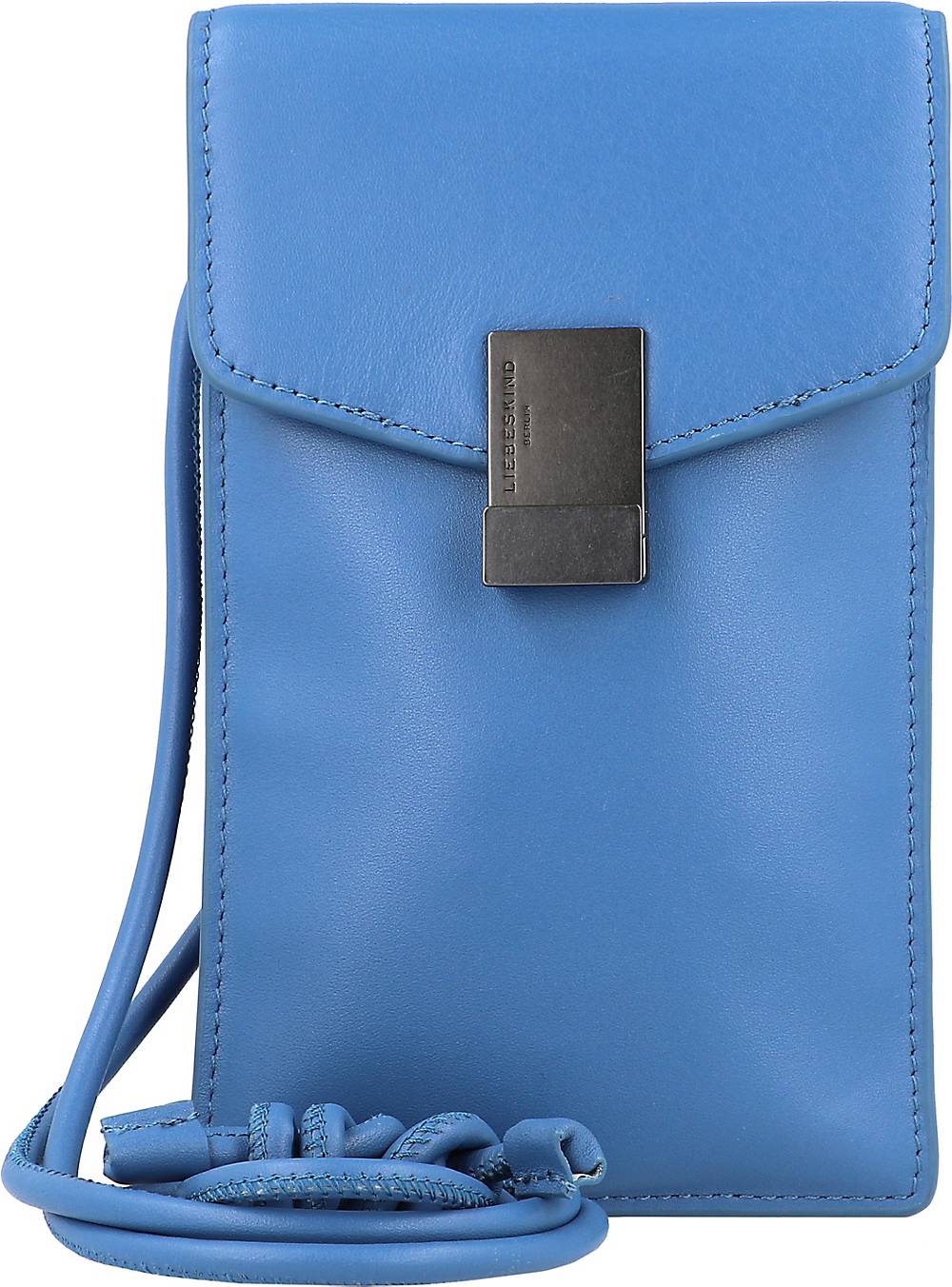 Liebeskind, Flare Tm Empire Handytasche Leder 11,5 Cm in blau, Handyhüllen & Zubehör für Damen